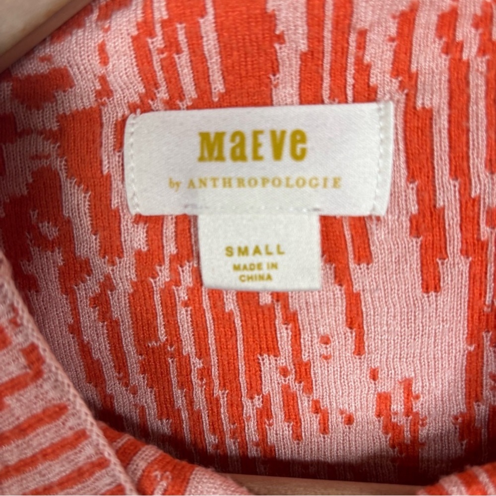 Anthro Maeve mock neck short sleeve sweater shirt - Picture 3 of 5